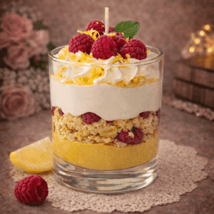 Lemon Raspberry Splendor desszertgyertya