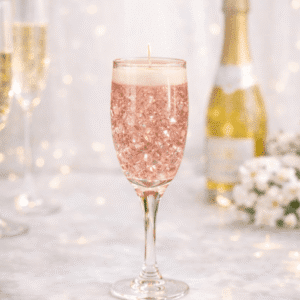 Rose Royal Champagne gyertya